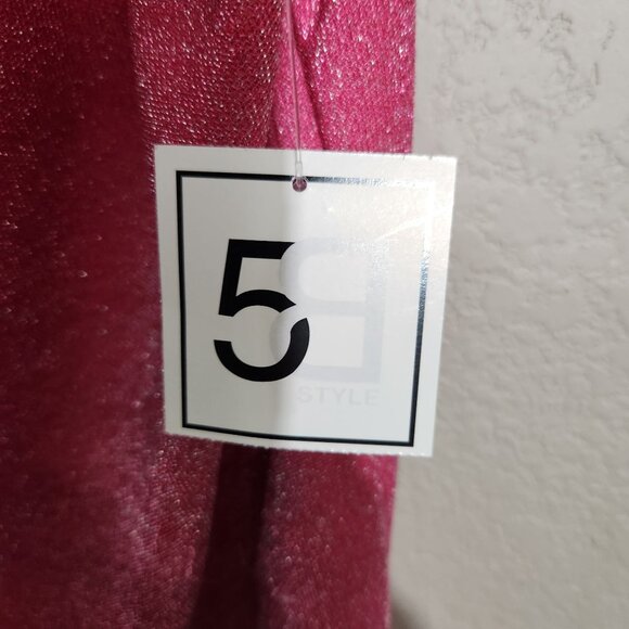 5 B Style Dress Pink Glittery Spaghetti Strap Slip Juniors Large - Picture 4 of 11